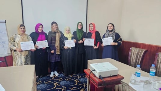 Formación en Salud Mental y Apoyo Psicosocial en Emergencias con las consejeras de salud de los centros sanitarios de Kabul.