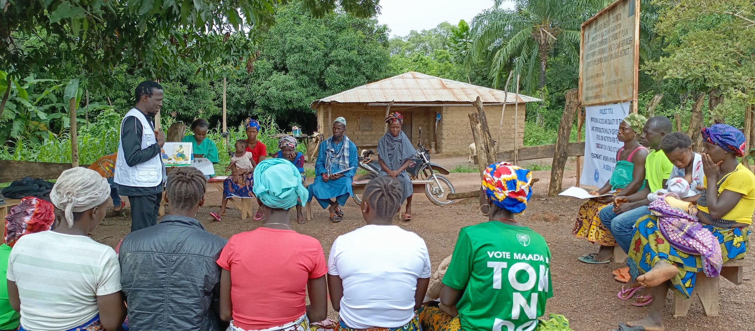 Formación de un Grupo de Apoyo a Madres para mejorar las prácticas nutricionales, la identificación de niños y niñas con problemas de desnutrición y su derivación a centros especializados.